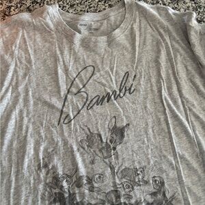 Aerie Gray Bambi Sleep Happens Tee